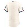 Los Angeles Dodgers Nike City Connect Authentic Sponsor Patch Jersey - Cream - Detail View