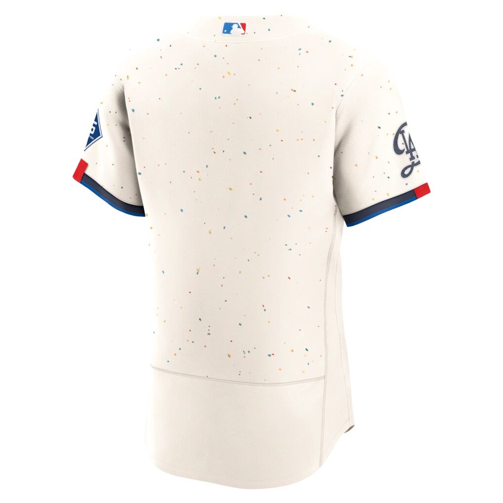Los Angeles Dodgers Nike City Connect Authentic Sponsor Patch Jersey