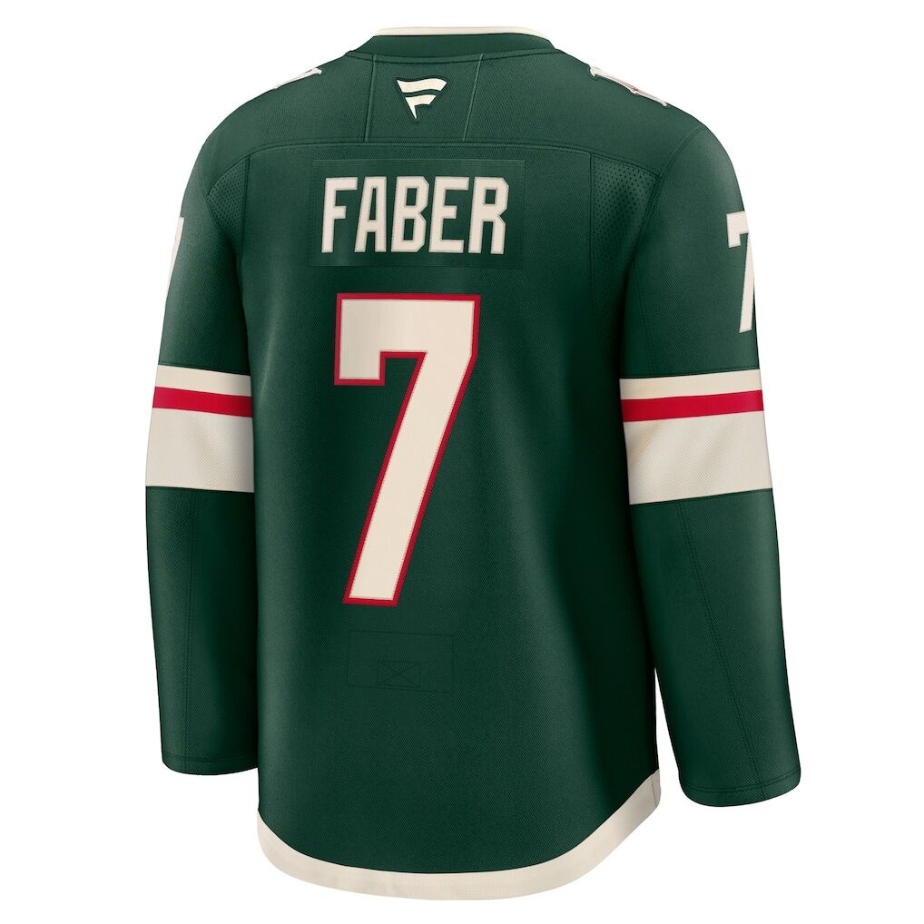 Brock Faber Minnesota Wild Fashion7 Anniversary Premium Jersey