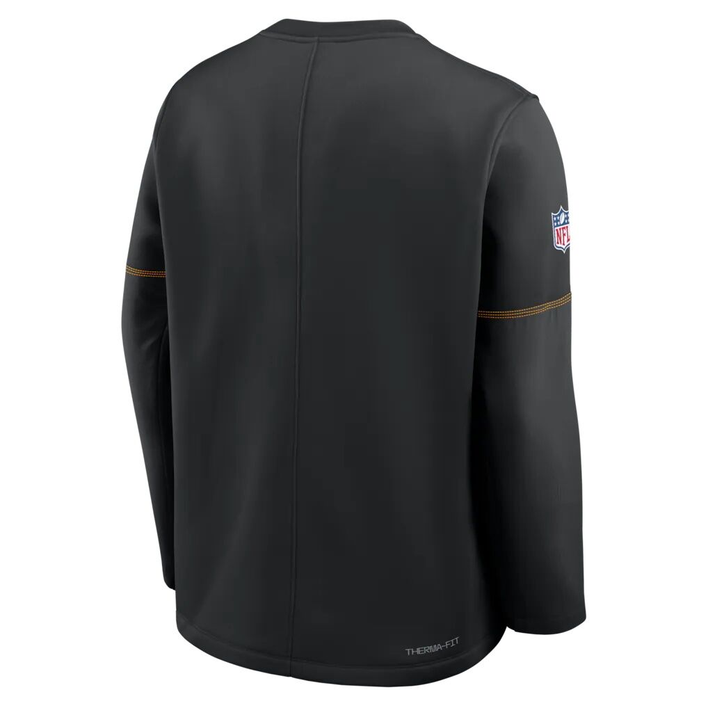 Pittsburgh Steelers Nike Sideline Coaches Team Present Midweight Therma-FIT Sweatshirt