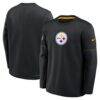 Pittsburgh Steelers Nike Sideline Coaches Team Present Midweight Therma-FIT Sweatshirt - Black - Front View