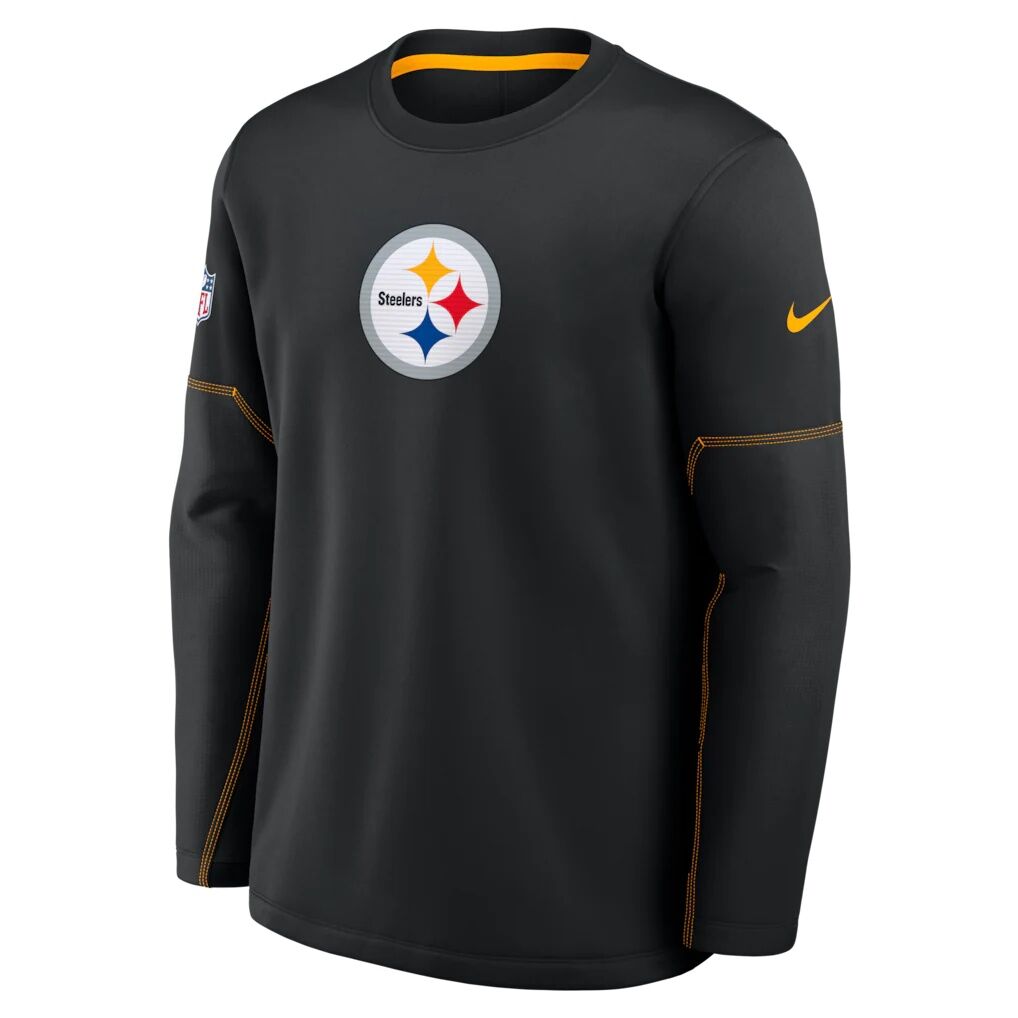 Pittsburgh Steelers Nike Sideline Coaches Team Present Midweight Therma-FIT Sweatshirt