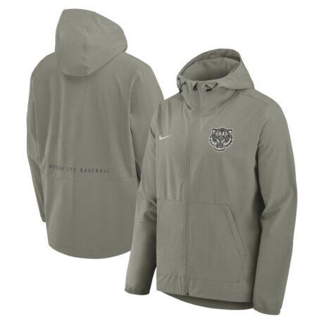 Detroit Tigers Nike Unlimited Packable Full-Zip Hooded Jacket - - Front View