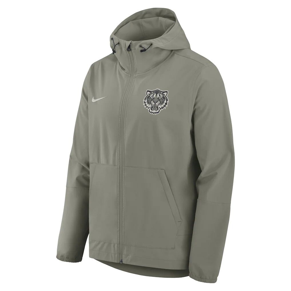Detroit Tigers Nike Unlimited Packable Full-Zip Hooded Jacket – Olive