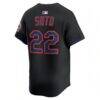 Juan Soto New York Mets Nike Alternate Limited Jersey - Black - Alt2