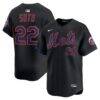 Juan Soto New York Mets Nike Alternate Limited Jersey - Black - Front View