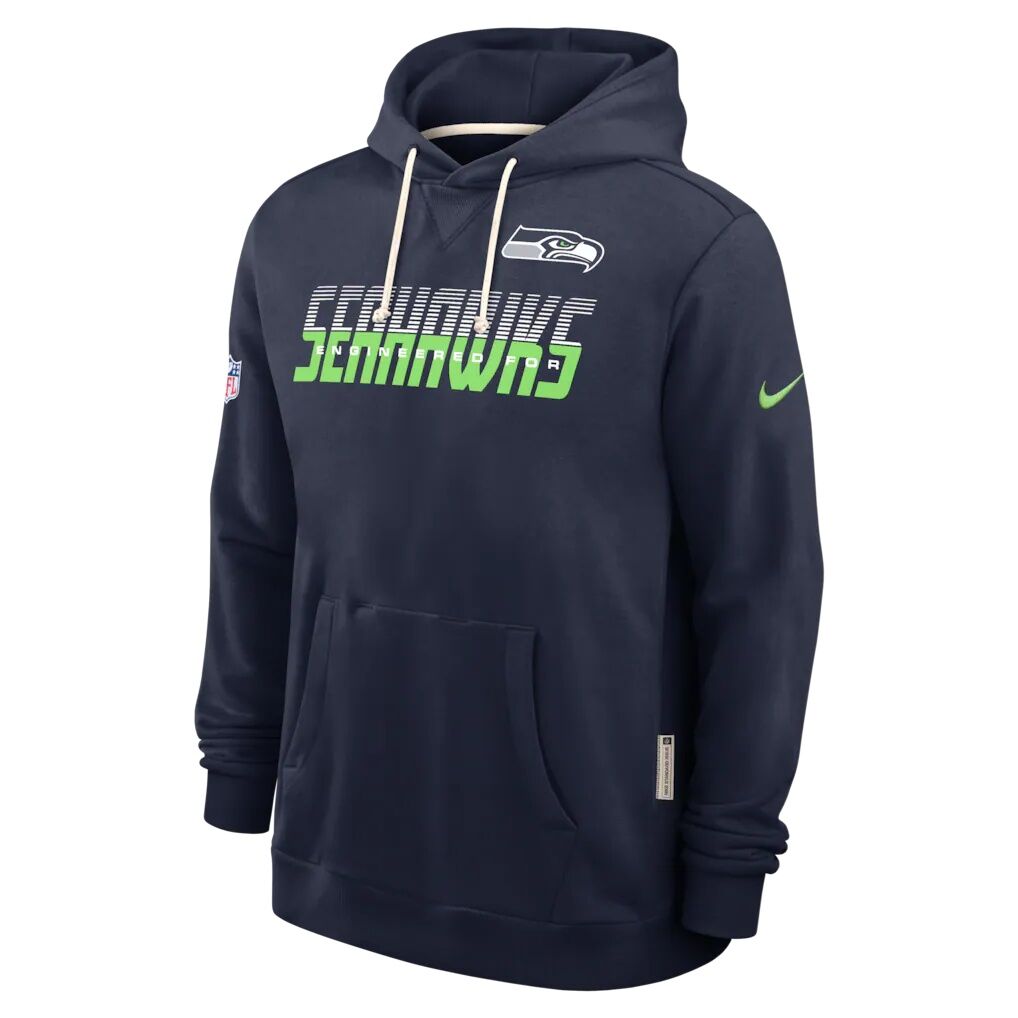 Seattle Seahawks Nike Sideline Standard Issue Top Prospect Dri-FIT Hoodie - College Navy