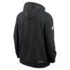 Pittsburgh Steelers Nike Sideline Standard Issue Top Prospect Dri-FIT Hoodie - Black - Detail View
