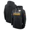 Pittsburgh Steelers Nike Sideline Standard Issue Top Prospect Dri-FIT Hoodie - Black - Front View