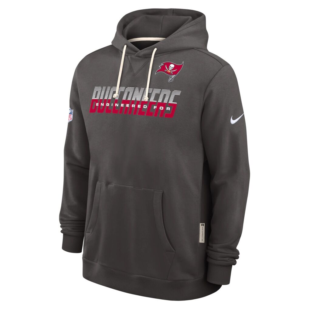 Tampa Bay Buccaneers Nike Sideline Standard Issue Top Prospect Dri-FIT Hoodie - Pewter