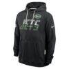New York Jets Nike Sideline Standard Issue Top Prospect Dri-FIT Hoodie - Black - Detail View