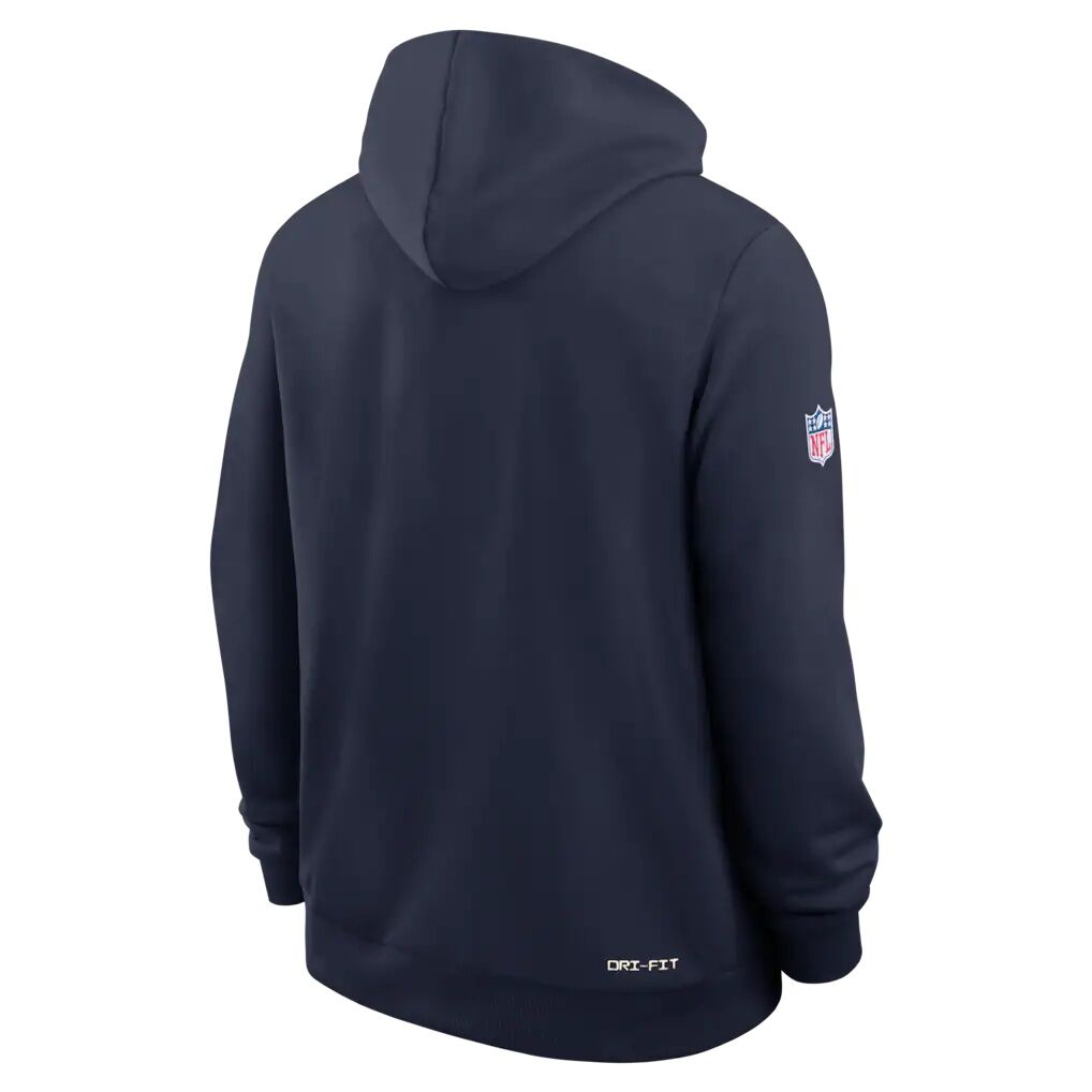 New England Patriots Nike Sideline Standard Issue Quarterback Scramble Dri-FIT Full-Zip Hoodie