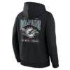 Miami Dolphins Fashion7 Nightfall Long Sleeve Fleece Hoodie - Black - Detail View