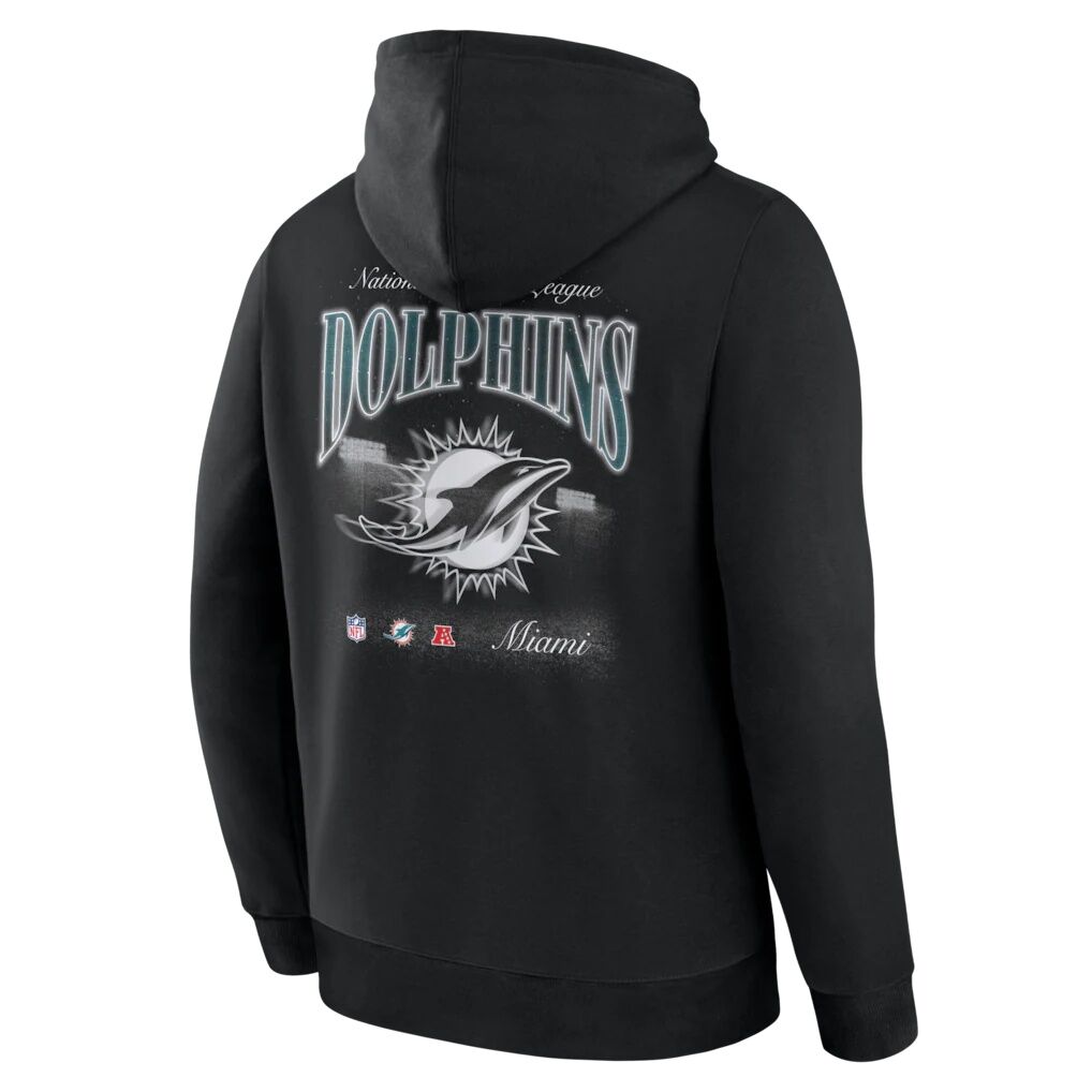Miami Dolphins Fashion7 Nightfall Long Sleeve Fleece Hoodie