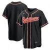 Baltimore Orioles Nike Fashion Replica Black Out Jersey - - Front View
