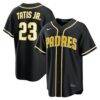 Fernando Tatis Jr. San Diego Padres Nike Fashion Replica Black Out Jersey - - Front View