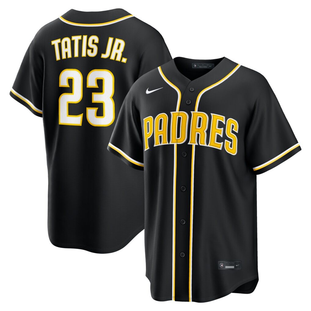 Fernando Tatis Jr. San Diego Padres Nike Fashion Replica Black Out Jersey