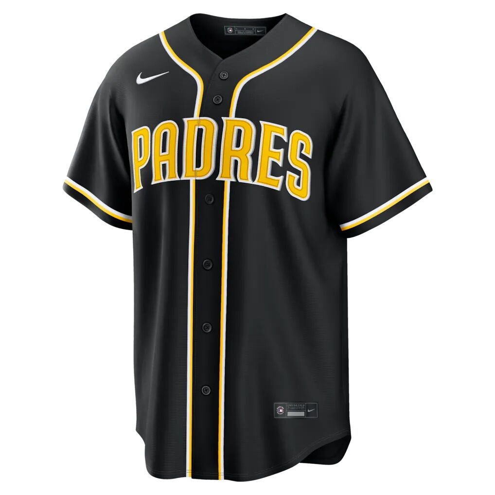 Jackson Merrill San Diego Padres Nike Fashion Replica Black Out Jersey