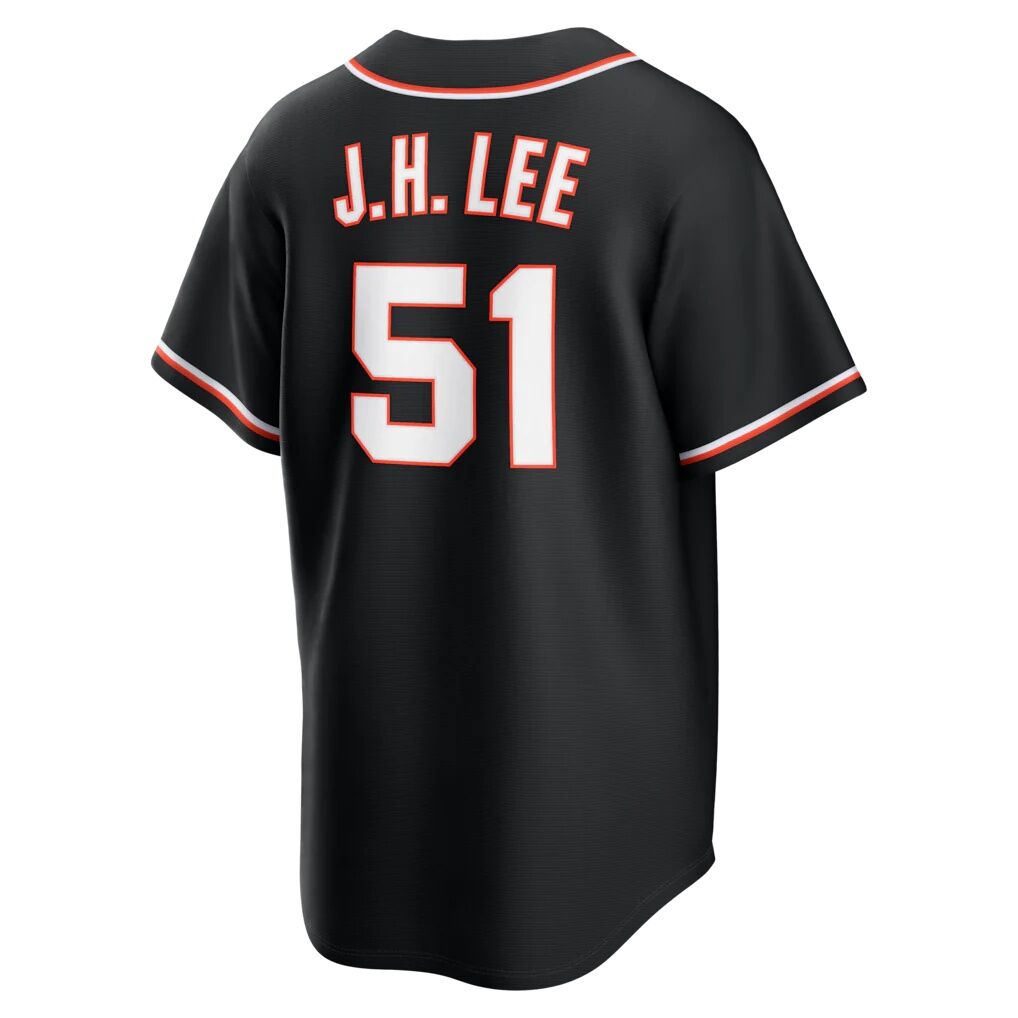 Jung Hoo Lee San Francisco Giants Nike Fashion Replica Black Out Jersey