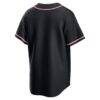 Cincinnati Reds Nike Fashion Replica Black Out Jersey - - Detail View