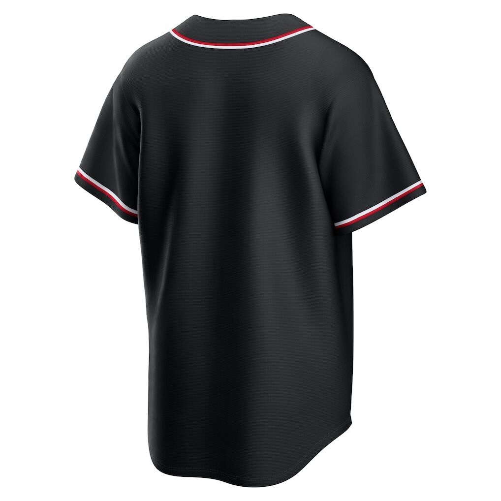 Cincinnati Reds Nike Fashion Replica Black Out Jersey