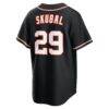 Tarik Skubal Detroit Tigers Nike Fashion Replica Black Out Jersey - - Detail View