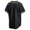San Diego Padres Nike Fashion Replica Black Out Jersey - - Detail View