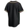 Pittsburgh Pirates Nike Fashion Replica Black Out Jersey - - Detail View