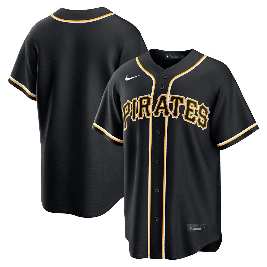 Pittsburgh Pirates Nike Fashion Replica Black Out Jersey