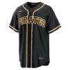 Pittsburgh Pirates Nike Fashion Replica Black Out Jersey - - Side View