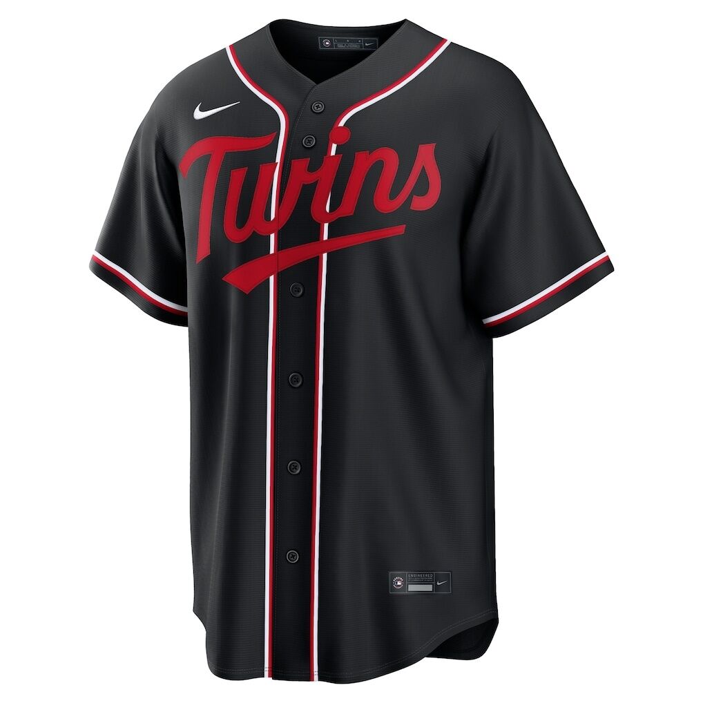 Minnesota Twins Nike Fashion Replica Black Out Jersey
