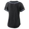Los Angeles Dodgers Nike Women's Fashion Replica Black Out Jersey - - Detail View