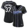 Teoscar Hernández Los Angeles Dodgers Nike Women's Fashion Black Out Replica Jersey - - Front View