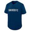 San Diego FC Fashion7 Maximum Intensity Button-Up Jersey - Navy - Side View