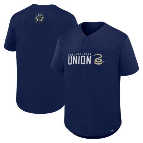 Philadelphia Union Fashion7 Maximum Intensity Button-Up Jersey - Navy - Front View