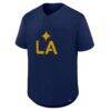 LA Galaxy Fashion7 Maximum Intensity Button-Up Jersey - Navy - Side View