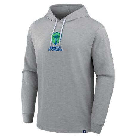 Seattle Sounders FC Fashion7 Unending Practice​ Transitional Slub Hoodie - Gray - Front View