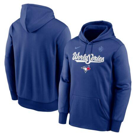 Toronto Blue Jays Nike 2025 World Series Authentic Collection Therma Fleece Hoodie - - Front View