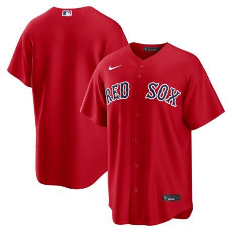 Boston Red Sox Nike Alternate Replica Jersey - Red - Front View