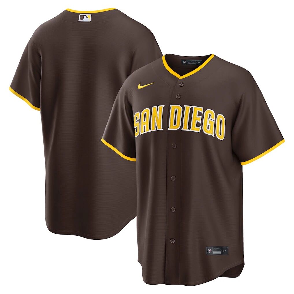 San Diego Padres Nike Road Replica Jersey
