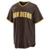 San Diego Padres Nike Road Replica Jersey - Brown - Side View