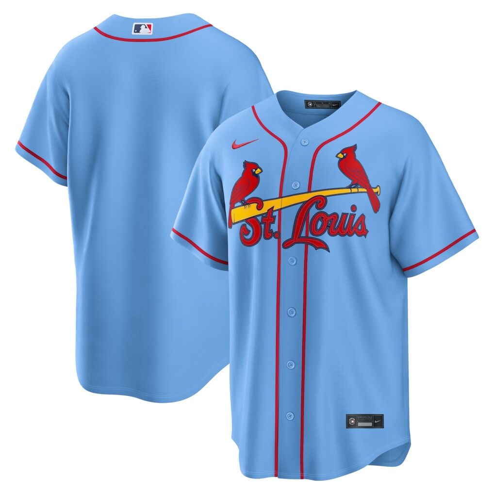 St. Louis Cardinals Nike Alternate Replica Jersey - Light Blue
