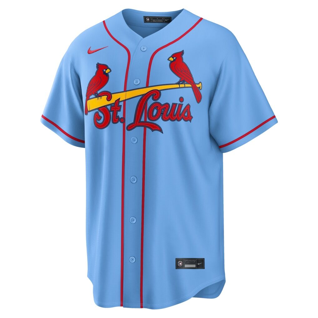 St. Louis Cardinals Nike Alternate Replica Jersey - Light Blue