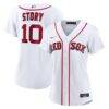 Trevor Story Boston Red Sox Nike Women's Home Replica Jersey - White - Front View