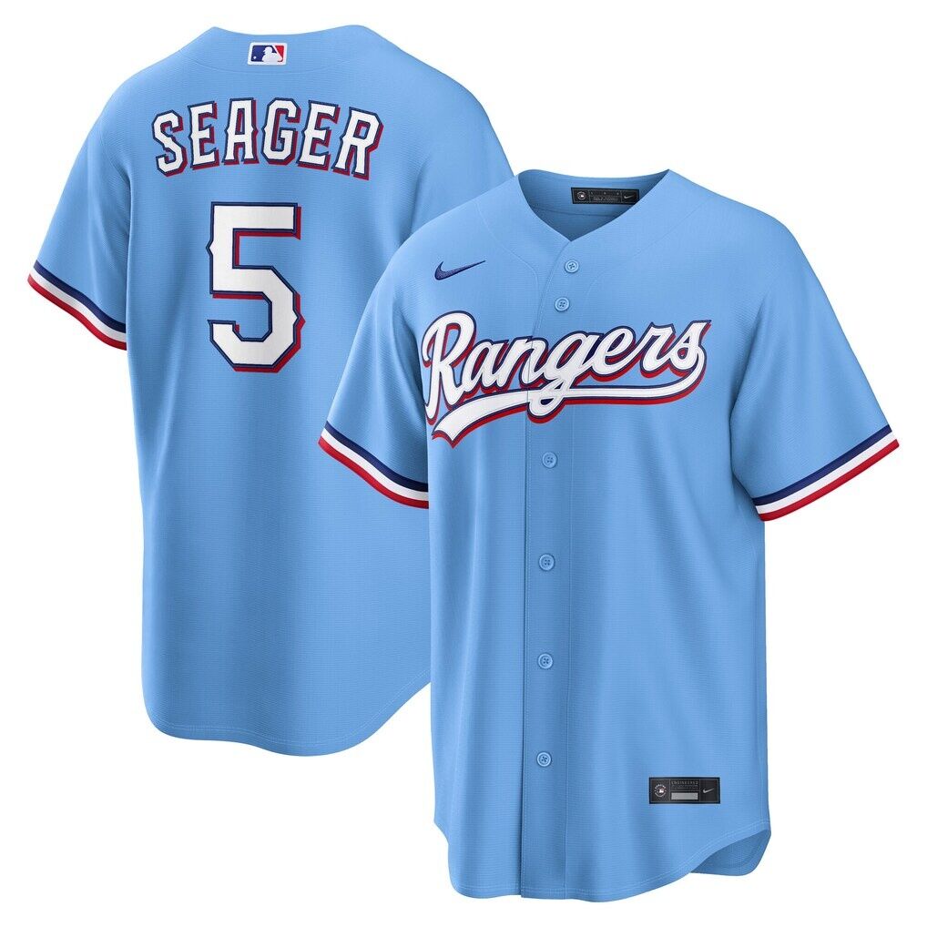 Corey Seager Texas Rangers Nike Alternate Replica Jersey - Light Blue