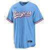 Corey Seager Texas Rangers Nike Alternate Replica Jersey - Light Blue - Side View