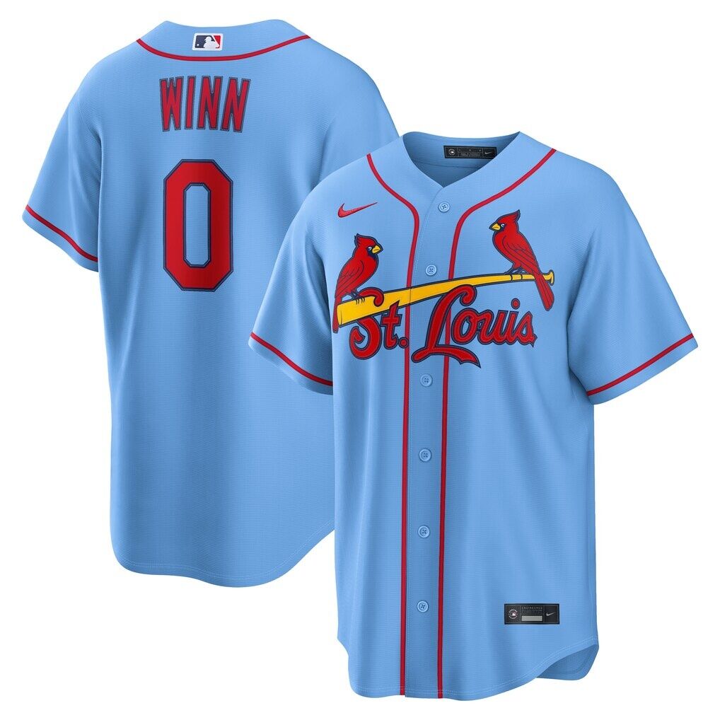Masyn Winn St. Louis Cardinals Nike Alternate Replica Jersey - Light Blue