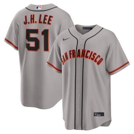 Jung Hoo Lee San Francisco Giants Nike Road Replica Jersey - Gray - Front View