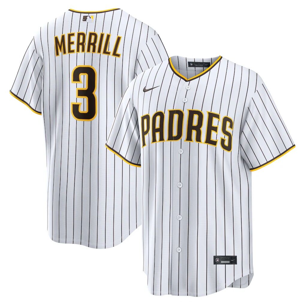 Jackson Merrill San Diego Padres Nike Alternate Replica Jersey - Sand