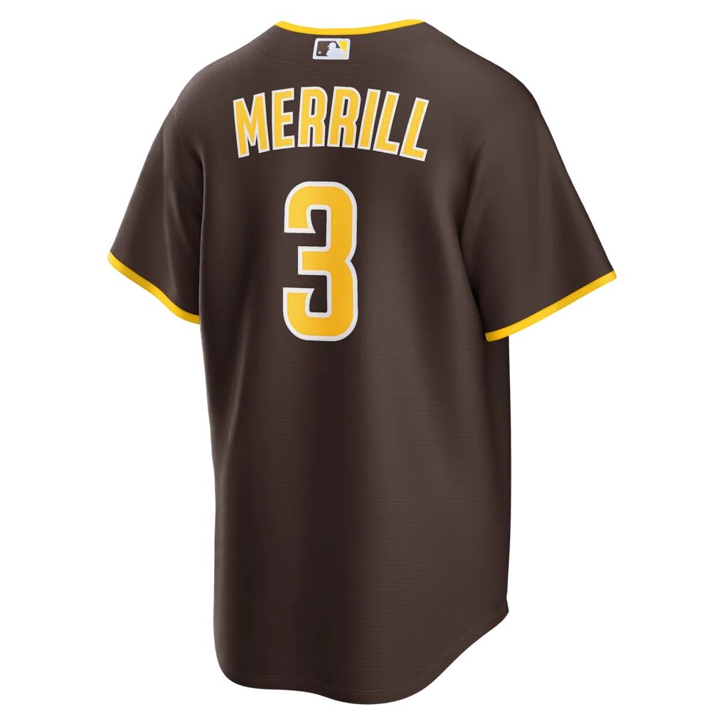 Jackson Merrill San Diego Padres Nike Road Replica Jersey